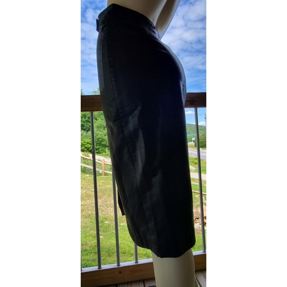 Forever 21 Faux Leather Pencil Skirt, Black, S - Picture 11 of 14